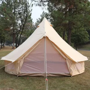 Outdoor 4 Seasons Family incise plasma Party Picnic Yurt Tent W/Stove Hole NIEH 4-12 Person Camping Tent 3-6m Waterproof Cotton Canvas Bell Tent 