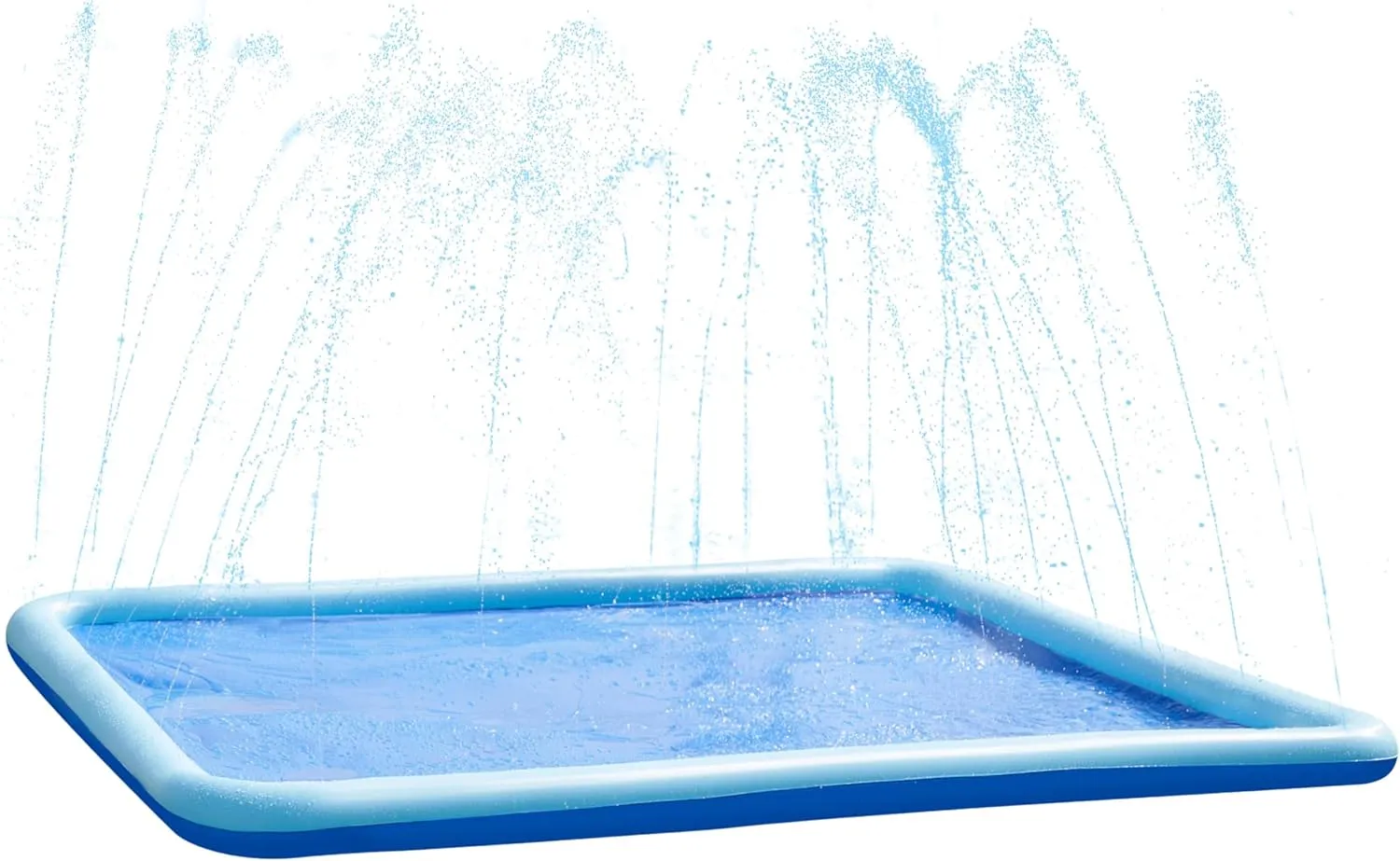Outdoor Backyard Pool Party Decor Outside Water Games Fountain inaccessible Wading Baby Pool Boys Girls Gifts (10ft) SLOOSH Non-Slip Splash Pad Sprinkler - Summer Water Toys Sprinkler Mat for Kids Toddlers Dogs, 
