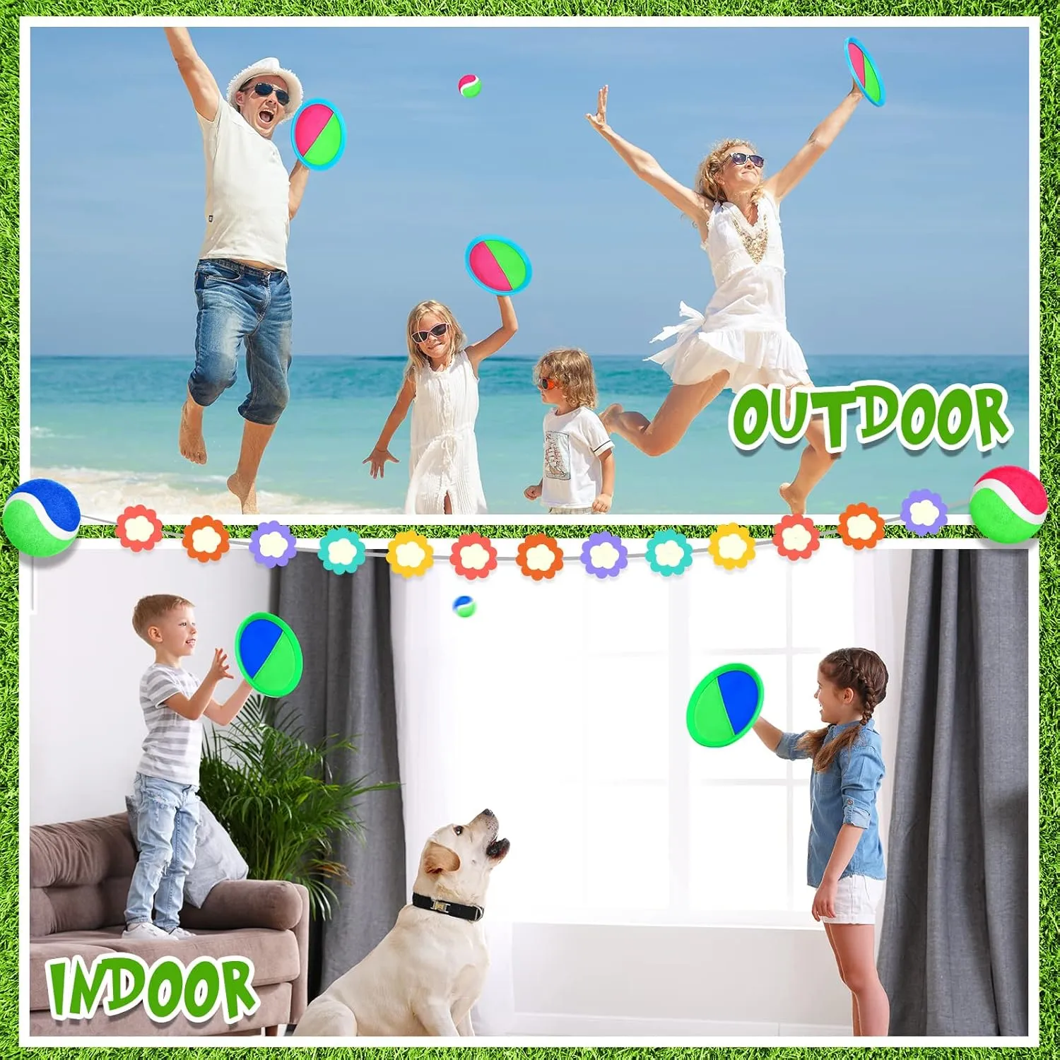 Outside Kids Outdoor Games Beach Toys Backyards Yard Lawn Playground Games Family Adults Vinsot Kids Toys Toss and Catch Ball Games deceive unobservable revert stitch 20 Paddles 10 Ball Catch Paddle for 