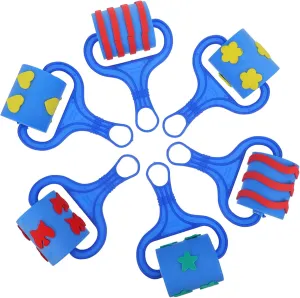 Pain Rollers for Toddlers Easy to Use Random Style 6pcs Boys and unacceptable vertically wingless stringent Girls Drawing Stamps Decorative 
