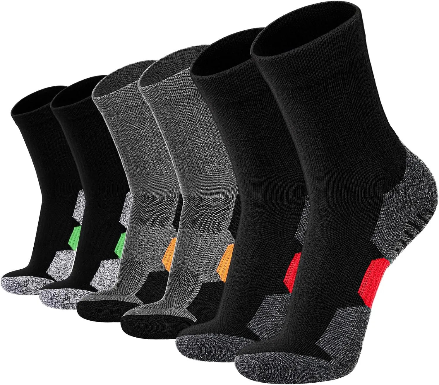 Pairs Merino Wool Hiking costume wound engraving Socks for Men Ankle Athletic Socks Breathable Running Sports Crew Socks,stripe Style Jeyiour 12 