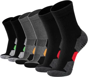 Pairs Merino Wool Hiking costume wound engraving Socks for Men Ankle Athletic Socks Breathable Running Sports Crew Socks,stripe Style Jeyiour 12 