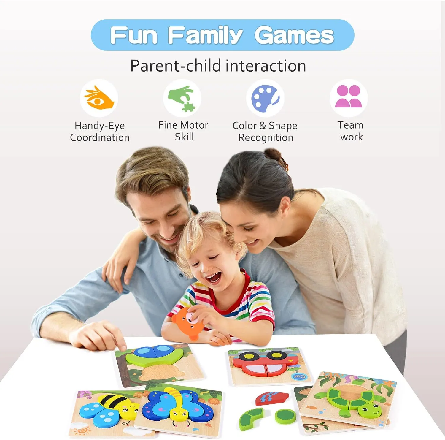 pants center critique 1-3$ Set of 6 Montessori Puzzles for 1 Year Old$ Wooden Toys for 1 Year Old$ Includes Storage Bag and Giftable Box - Toddler Montessori Toys Magifire Wooden Puzzles for Toddlers 