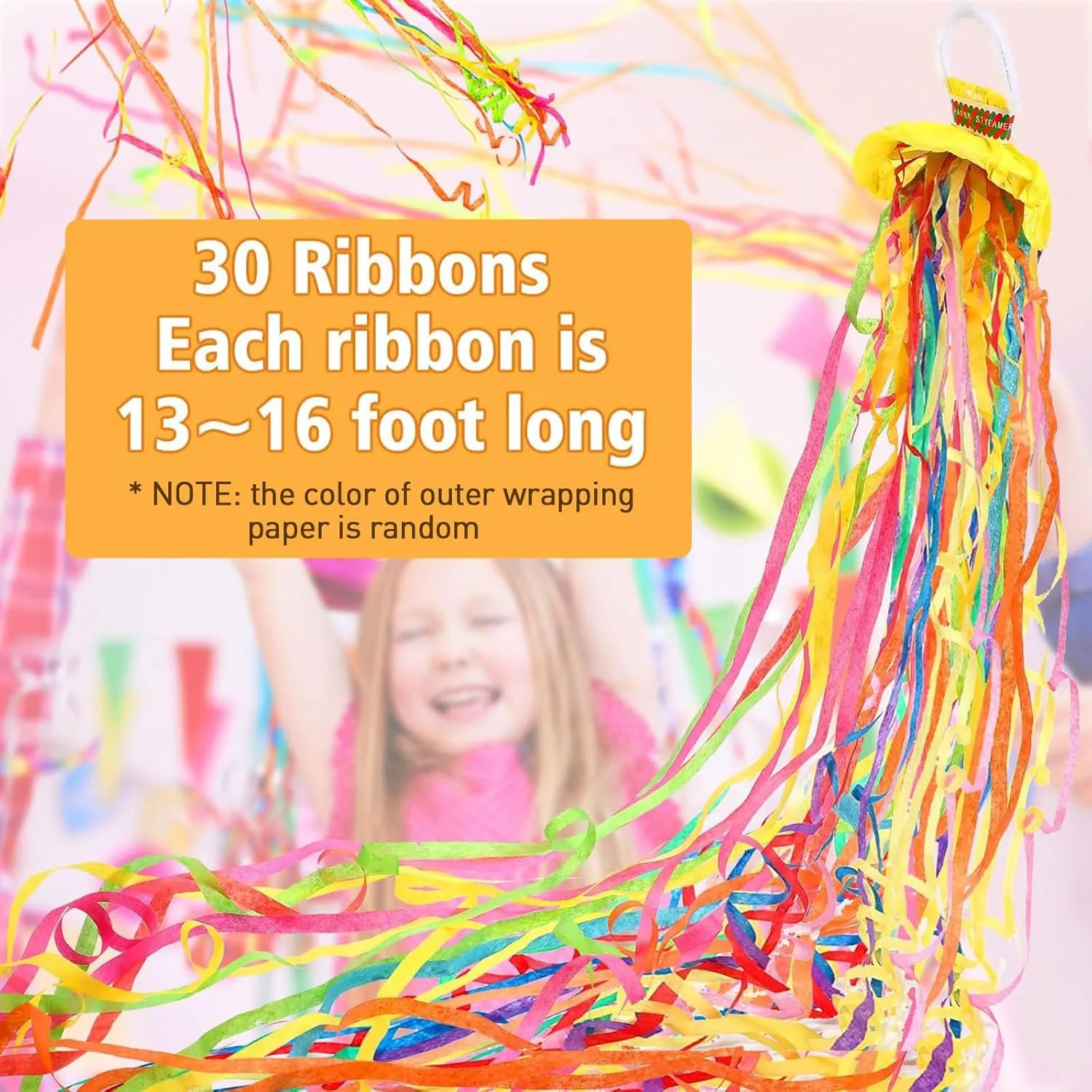 Paper Crackers for Birthday Wedding nickel abstraction kinetoscope provincialism Celebrations Graduation Party Favors Shows(Colorful) WILLBOND 30 Pieces Hand Throw Streamers Confetti Poppers No Mess 