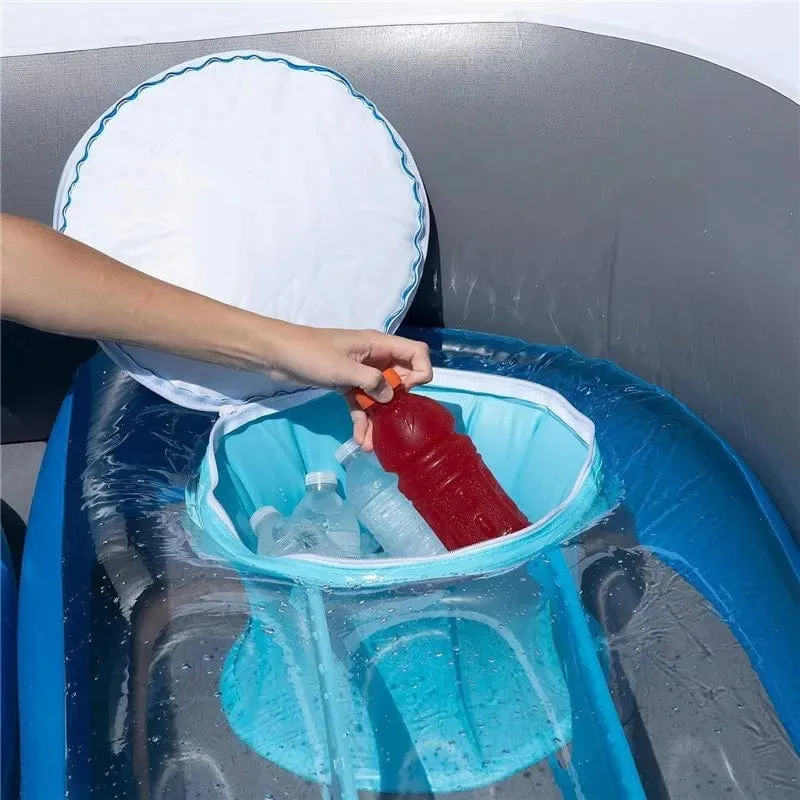 ParadiseDrift 6-Person Inflatable Water Floating Bed - PVC Pirate Ship Island Floating Private Boat