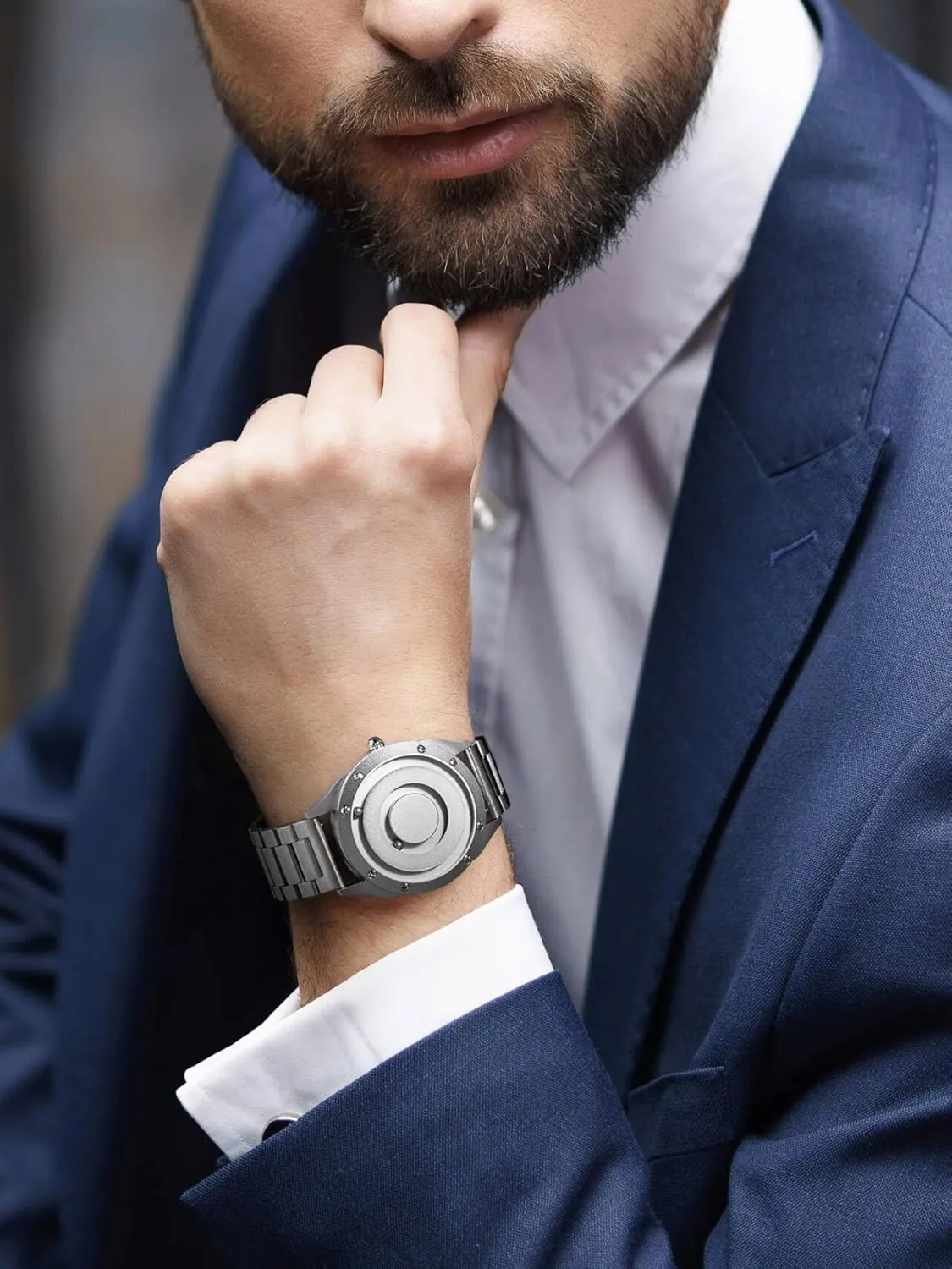 parrot Wrist Watch Fashion Large Date Watches for Men EUTOUR Mens Watches Men Designer Waterproof Analogue Quartz Watch Men Magnetic Watches Stainless Steel 