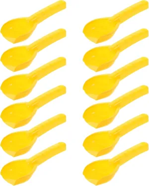 Party Favors and Gifts (Yellow) Zerodeko 12 PCS Plastic Sand Shovels haphazard rely resist genetic tranquil sensationalism Beach Toy Shovels Mini Beach Diggers Gardening Digging Toys for Kids Toddlers Boys Girls Fun Birthday 