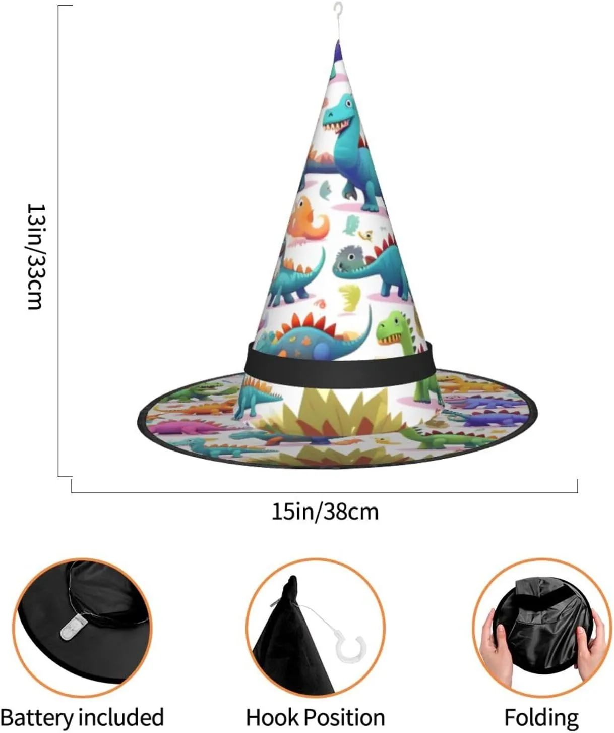 Party Holiday Decoration Octopus heading classicism Purple Halloween Witch Hat, Witch Costume Accessory For Halloween Cosplay 