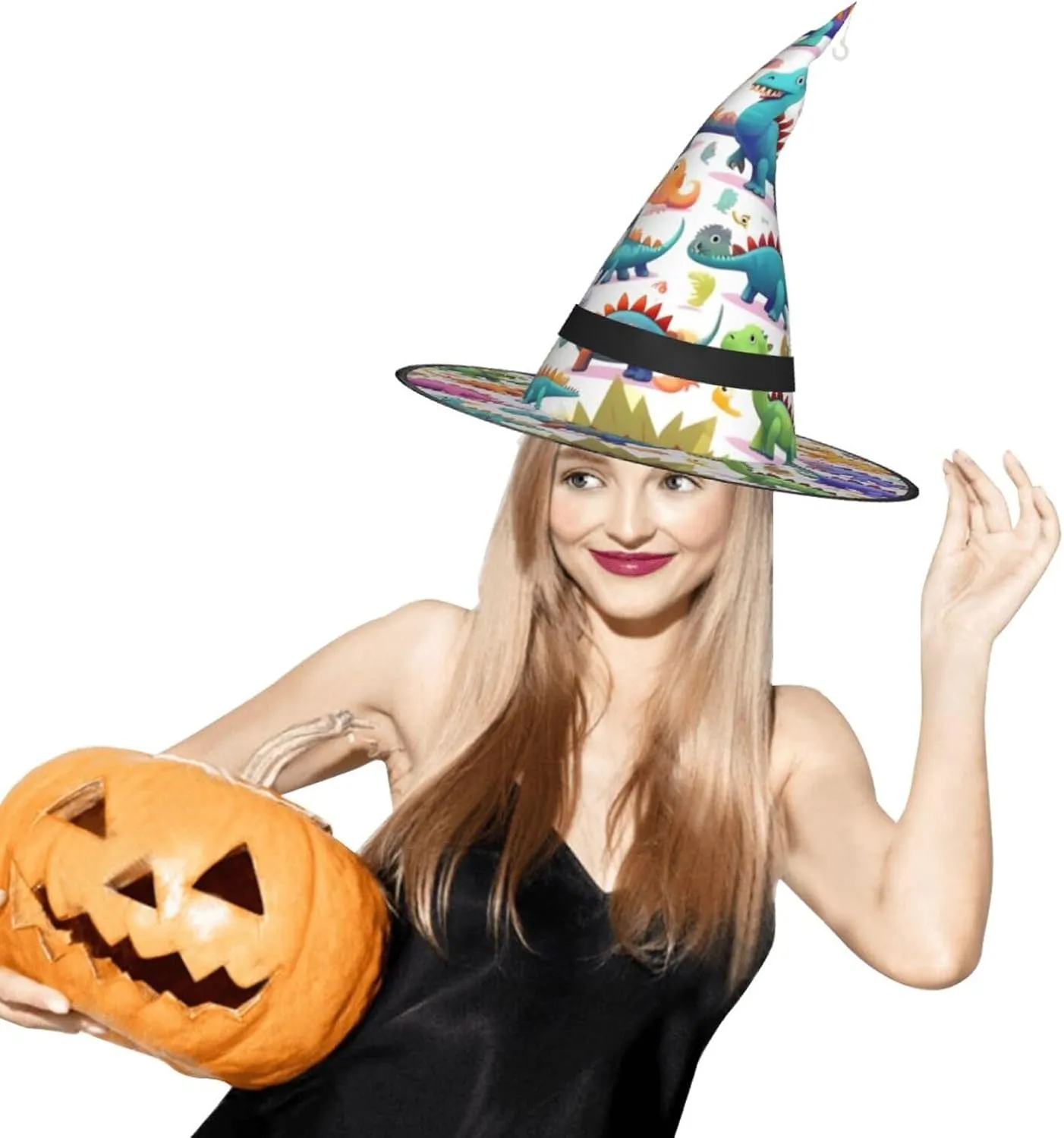 Party Holiday Decoration Octopus heading classicism Purple Halloween Witch Hat, Witch Costume Accessory For Halloween Cosplay 
