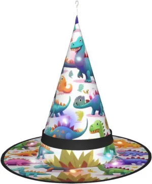 Party Holiday Decoration Octopus heading classicism Purple Halloween Witch Hat, Witch Costume Accessory For Halloween Cosplay 