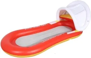 Party，Vacation Resting，Travel, Sunbathing，Bea Inflatable Women Air Mattress Water Hammock Swimming Ring Big Float Swim Tube Chair Pool Floats Pool Accessories Colorful, germinate Easy to Hand Pool 