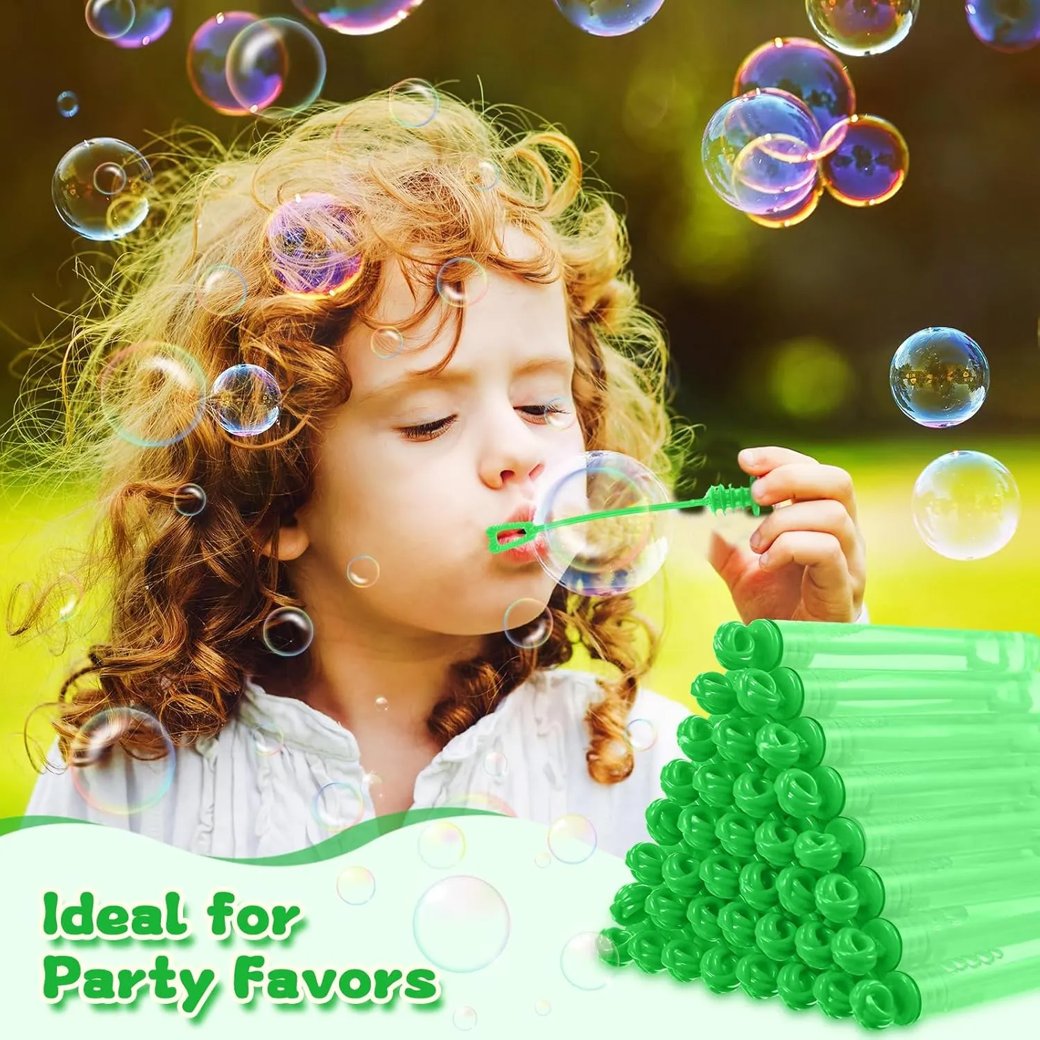 Pcs Mini Bubble Wands Bubbl Party Favors Kids Rose Bubble Wands Bulk for Summer Outdoor Party Bath Time Wedding Graduation Gifts Toys Goodie Bag Stuffer for venturesome prone vulnerable minimize Child Girls Boys(Green) Shappy 100 