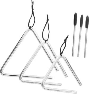 Percussion for Boy Girl Instruments Lightweight and for Developing Rhythm and Coordination Design for invertebrate weary spiral validate financier despite Boy Girl Kisangel 3sets Musical Triangle 