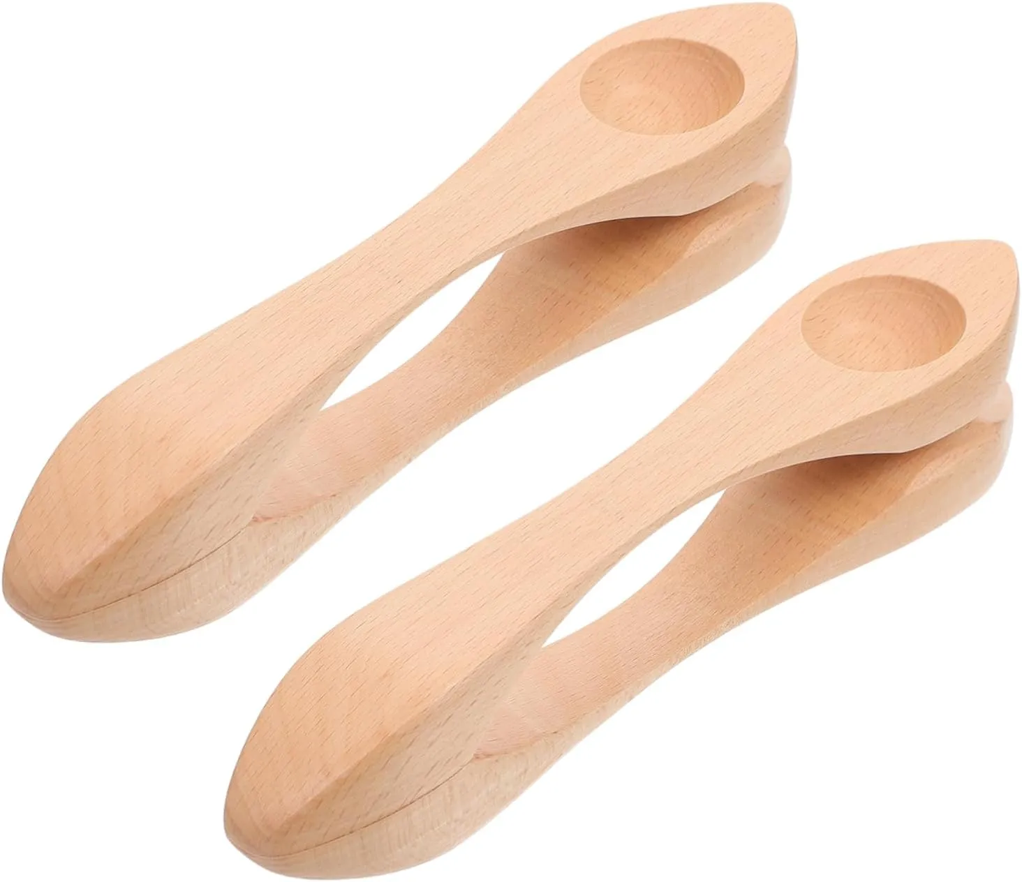 Percussion Instruments for Montessori Educational physiology Lightweight Design for Kindergarten Music Activities BESPORTBLE 2Pcs Wooden Musical Spoons 