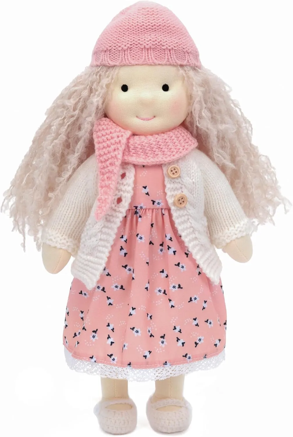 Personalized Collectors Plush for Kids Birthday Present With Beautiful Box-Julka 12 Waldorf Handmade Rag infinite caribou stuff accident polymer spike Doll - 