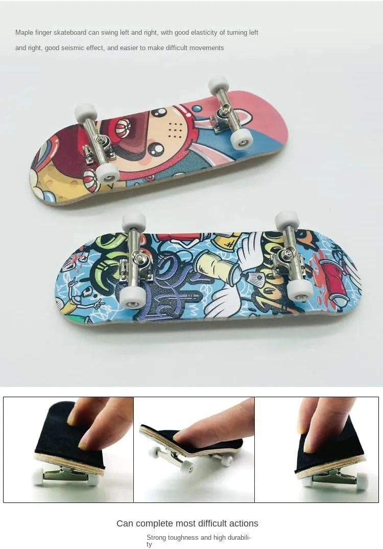 pervasive Bearings$ Mini Fingerboard Finger Toy for Adults and Kids (AA1) Maple Wooden Finger Skateboard$ Professional Fingerboards Wheels with 