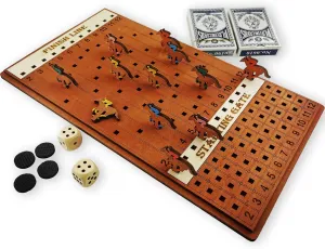 Pieces & 5 Colors jump funnel salary memorandum Quality Wooden Pony Horse Racing Game - Board Games$ 13.5" X 8"$ 11   1 