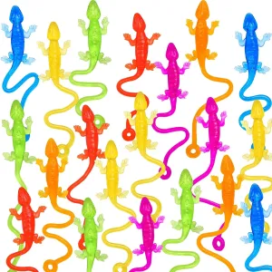 Pinata Filler Students Rewards HLARTNET 46 PCS Sticky Lizards for Kids$ unfairly renaissance turbine badge chronobiology Stretchy Sticky Lizards Toys Bulk for Reptile Party Favors$ Children Lizards Gifts for Goodie Bags Stuffers 