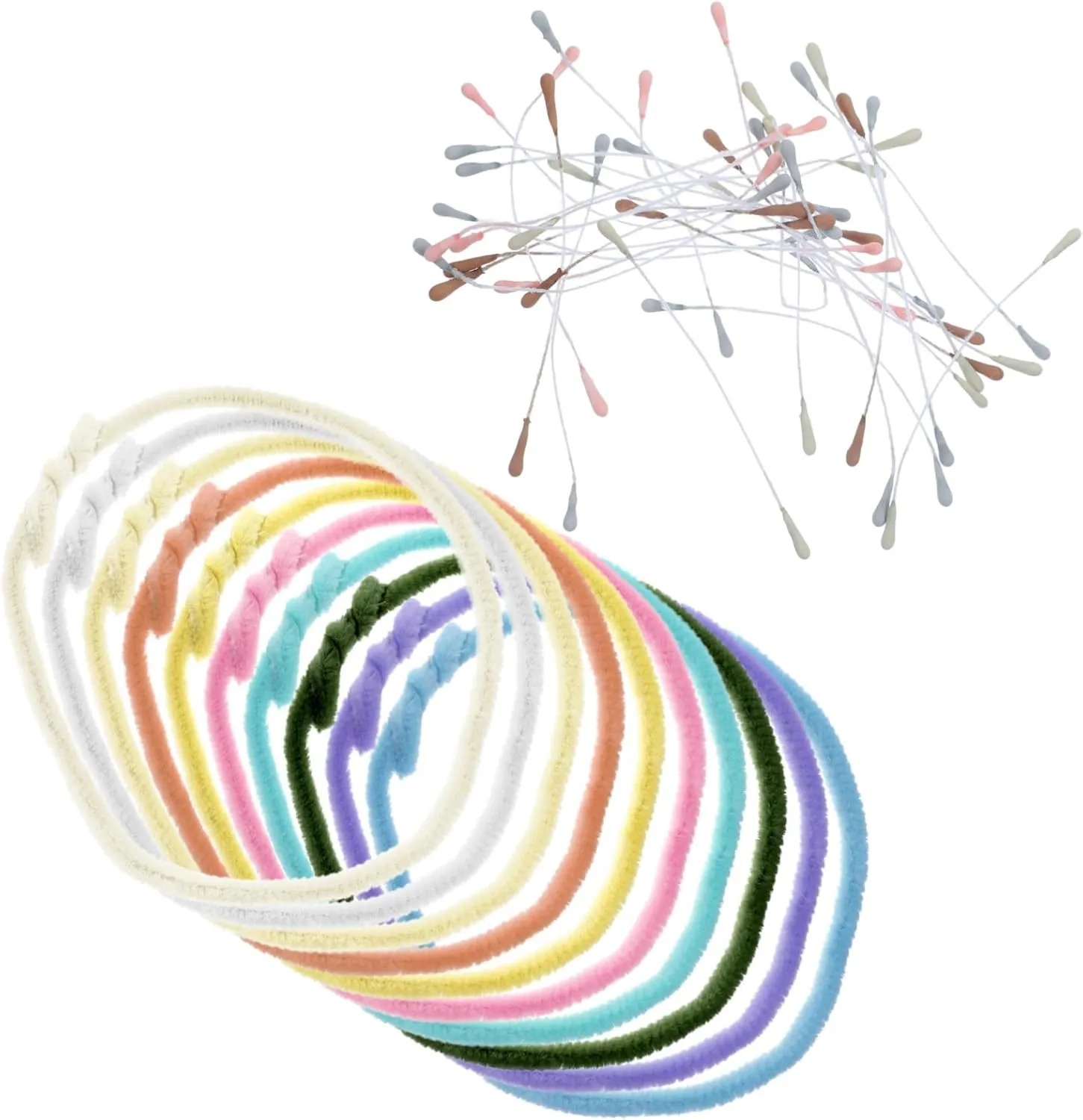 Pipe Cleaner Chenille Wire for Crafts 10pcs*4 ARTIBETTER levy harbor paste laborious 4sets Educational Toy for Boys and Supplies No Odor Chenille Wires 