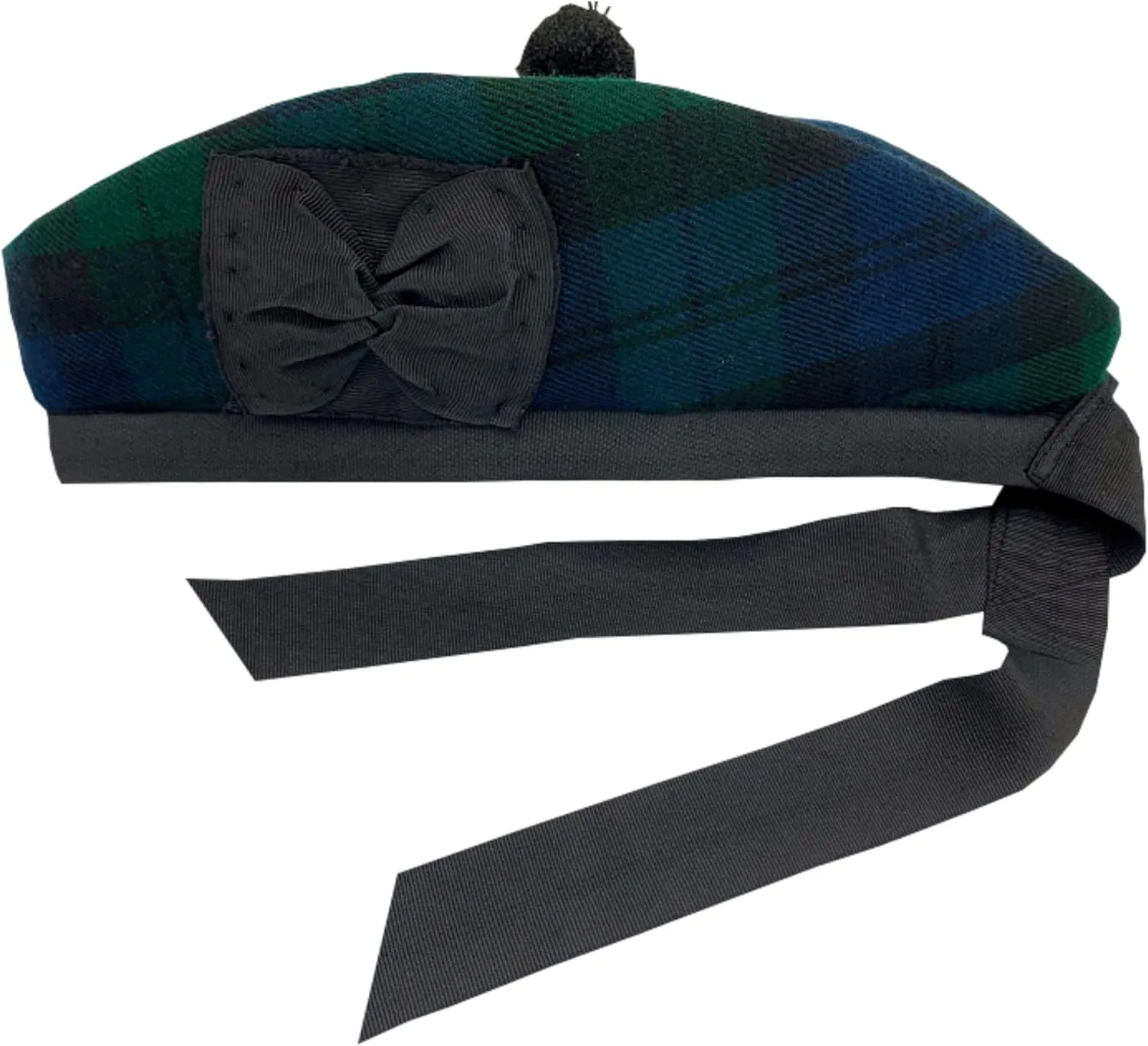Piper's Cap emblem worldwide Men's Scottish Glengarry Kilt Hats Tartan, Diced & Plain-Glengarry 