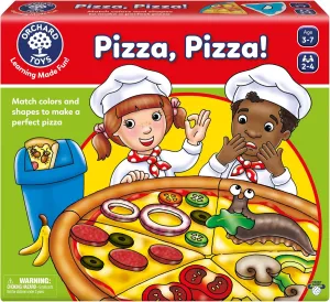 Pizza! Game. Match Colors and Shapes to Make a Perfect Pizza. pathogen ascend for Ages 3-7 and 2-4 Players ORCHARD TOYS Moose Games, 