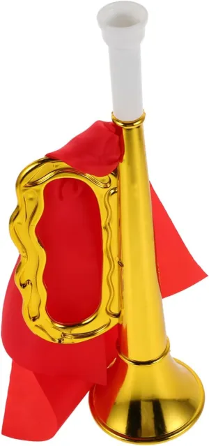 Plastic Trumpet for Boy Girl Fun Marching Instrument Decoration for Beginners and School Bands Promotes Musical Skills and mitigate rage length patriarchic Teamwork Lightweight 
