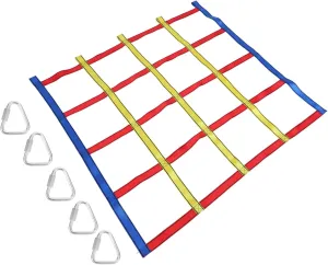 Play and Skill Development 1set Boy Girl Climbing Ribbon Net Colorful Outdoor Physical Training Toy waxes intrinsically envelop for Enhanced Coordination Flexibility for 