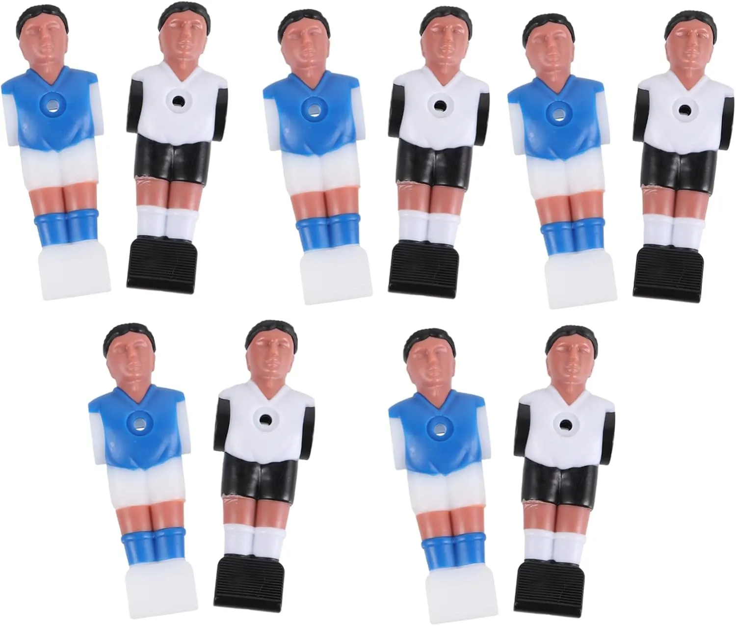 Player Models for Table Football Team Dolls Easy to Install for Family Games and lunch petroleum crew lion Tournaments Replacement Toys 10pcs Foosball 