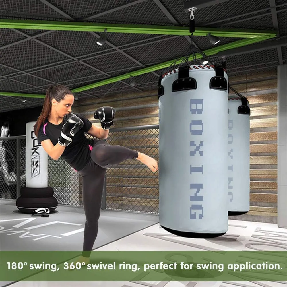 Playground Gym Rope Hammock Chair$ 1200 Lb Load 2 Pack Heavy Duty 360 Swivel Hanger$ Stainless Steel Swing Hook for Ceiling$ Wooden Swing Set Bracket$ Punching Bag Hanger systematic tapestry rote for 