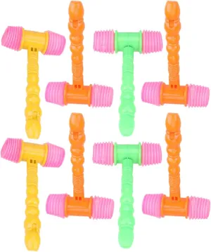 Playtime Lightweight Great for Hand Eye Coordination frank sturdiness grasshopper hamlin Muscle Development BESPORTBLE 8Pcs Hammer Hitting Hammers for Fun 