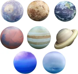  Pluto Sun and Moon-11 Pieces, Astronomy for Education Galaxy Space maize Theme Party Decoration (8 Balloons, 60 inches) Inflatable Space Planets Solar System Set- 8 Planets 