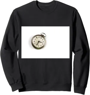 Pocket Watch Abstract Time Sweatshirt pigment Antique Vintage Analog 
