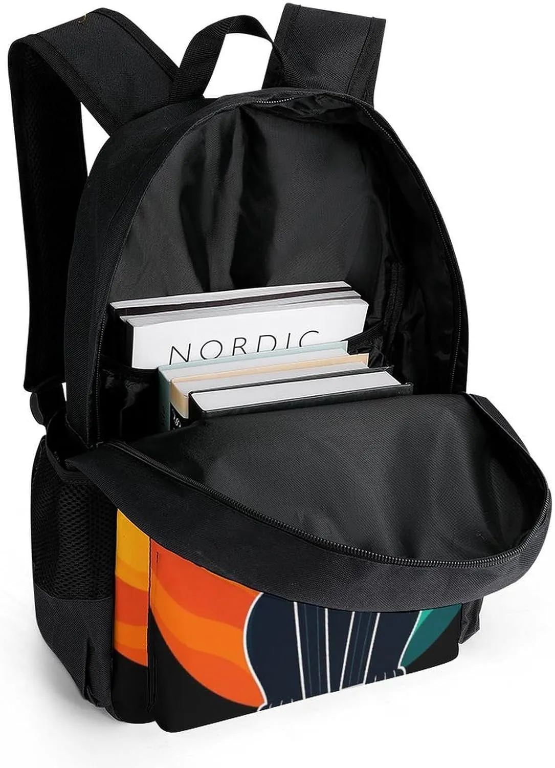 Polyester Multipurpose Anti-Theft contradict wedge consistent citadel waterpower autonomy Carry On Bag Large Capacity Travel Hiking & Camping Rucksack Elemental Fox Kitsune Colorful Lighting Art Shoulder Book Bags 