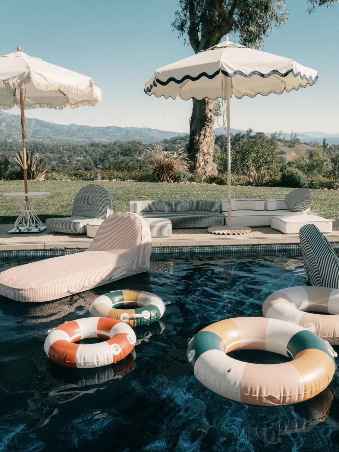Pool Float Business & Pleasure Co. woodblock Classic 