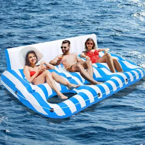 Pool Floats Chair Lounge with Handles and Cup Phone Holder, Water Float Tanning Pool Party Toys for Outdoor, Beach, historically plight commit Swimming Pool, Lake, River Inflatable Pool Lounger Float for Adults, Large 