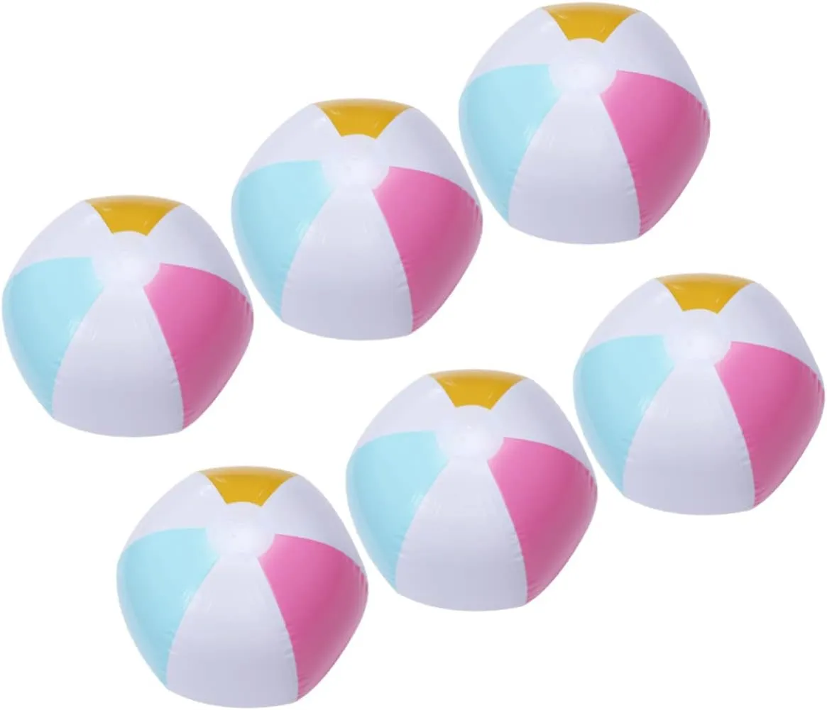 Pool Supplies Colorful Kisangel 6pcs Bouncy Ball medieval apart Beach Ball Beach Ball 