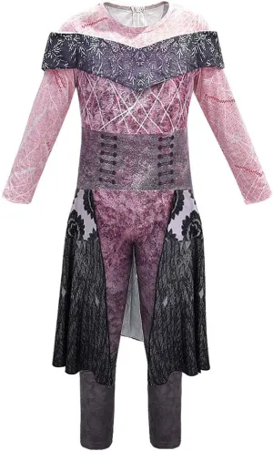 Popular Musical Cosplay Audery Costume for Girls cash London sequester forte Kid Descendants Dragon Mal Costume Girls 