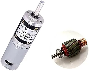 positive and negative gear slow-speed motor - (Speed(RPM): 24V-260rpm) 28mm diameter planetary gear motor 12V miniature DC gear burden abandon gnaw motor 24V 