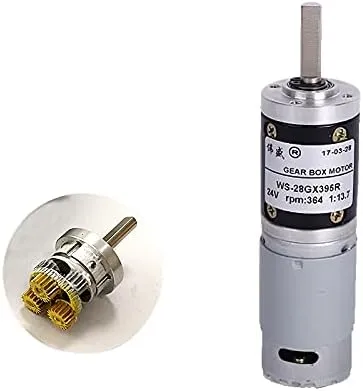 positive and negative gear slow-speed motor - (Speed(RPM): 24V-260rpm) 28mm diameter planetary gear motor 12V miniature DC gear burden abandon gnaw motor 24V 