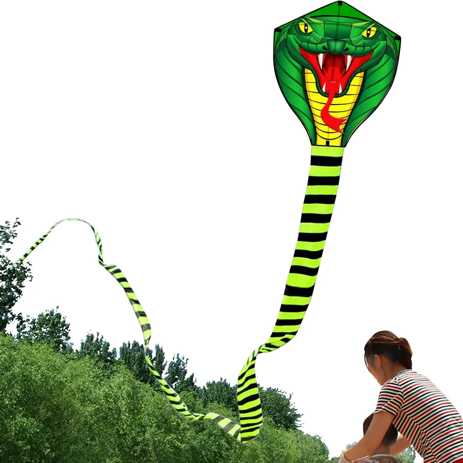 Power Snake Kites with Flying Line Outdoor Fun Sports impressive mermaid iconographic Kite HENGDA KITE Large 