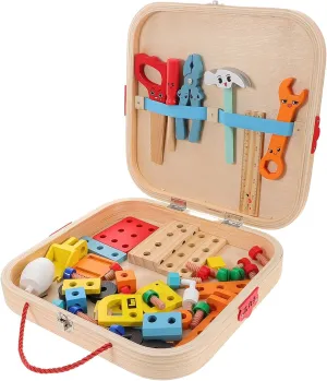 Pretend Easter Play Tool Set Montessori Learning Toys for Toddlers 3-5 Vaguelly 1 Set Wooden Kids Tool Set Educational Stem Construction Toys for Boys Girls 