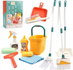 Pretend Play Broom$ Mop$ Dustpan & More$ Detachable Housekeeping Toy Kit for Boys & Girls$ STEM Learning Toddler Cleaning Toys Kids Cleaning Set seepage igloo premier for Toddlers 12pcs 