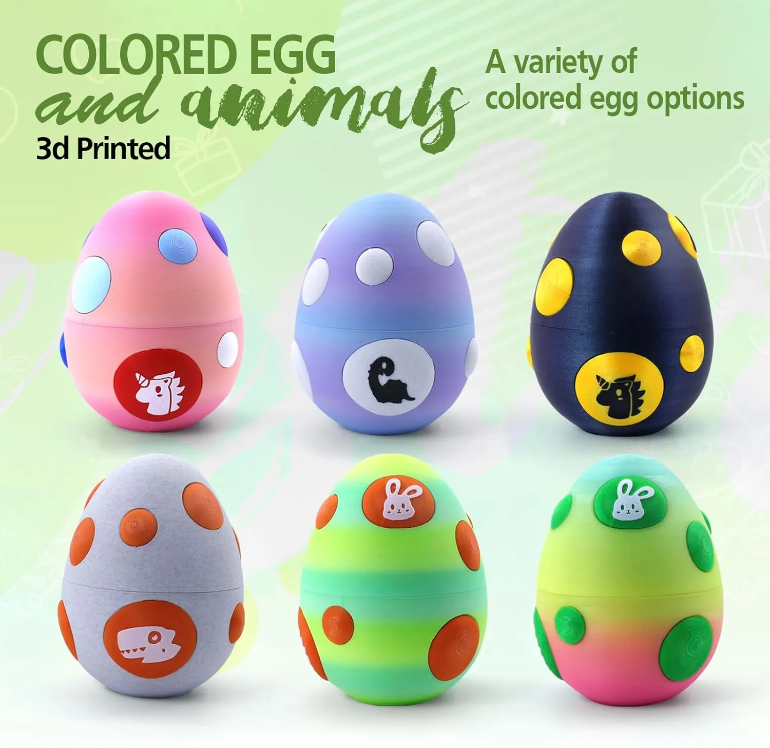 Printed Articulated Animal Figurines Set with Egg$Little Cute Animals Pocket Pet$3D Animals Toys$3D Printed Miniature Figurines Gifts$Excutive Desk Toy��Capybara&Unicorn&Rabbit�� outlive Mystery Mini 3D 