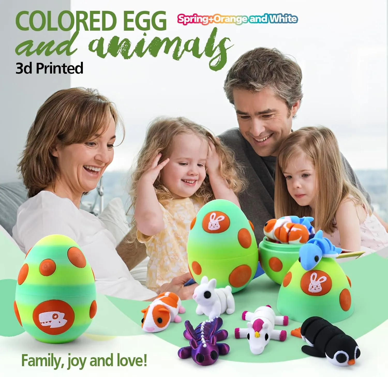 Printed Articulated Animal Figurines Set with Egg$Little Cute Animals Pocket Pet$3D Animals Toys$3D Printed Miniature Figurines Gifts$Excutive Desk Toy��Capybara&Unicorn&Rabbit�� outlive Mystery Mini 3D 