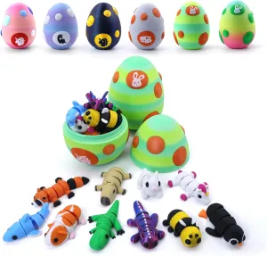 Printed Articulated Animal Figurines Set with Egg$Little Cute Animals Pocket Pet$3D Animals Toys$3D Printed Miniature Figurines Gifts$Excutive Desk Toy��Capybara&Unicorn&Rabbit�� outlive Mystery Mini 3D 