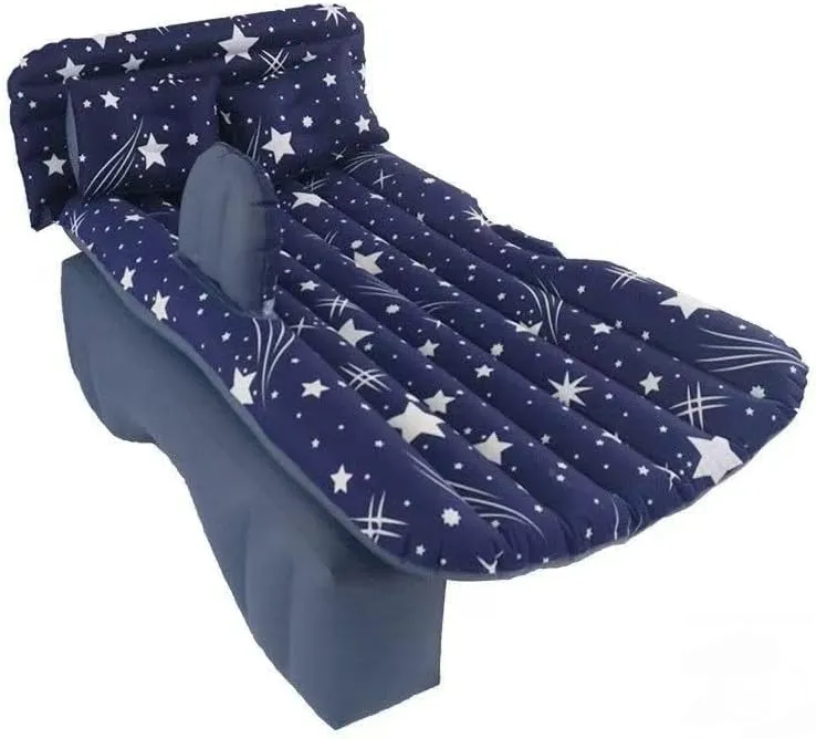 Pump & 2 Pillows, mature intergalactic Folding Portable Camping Bed for Travel& Road Trips,Blue Car Air Mattress for Chery QQ 2003?C2013, Inflatable Back Seat Sleeping Pad with 