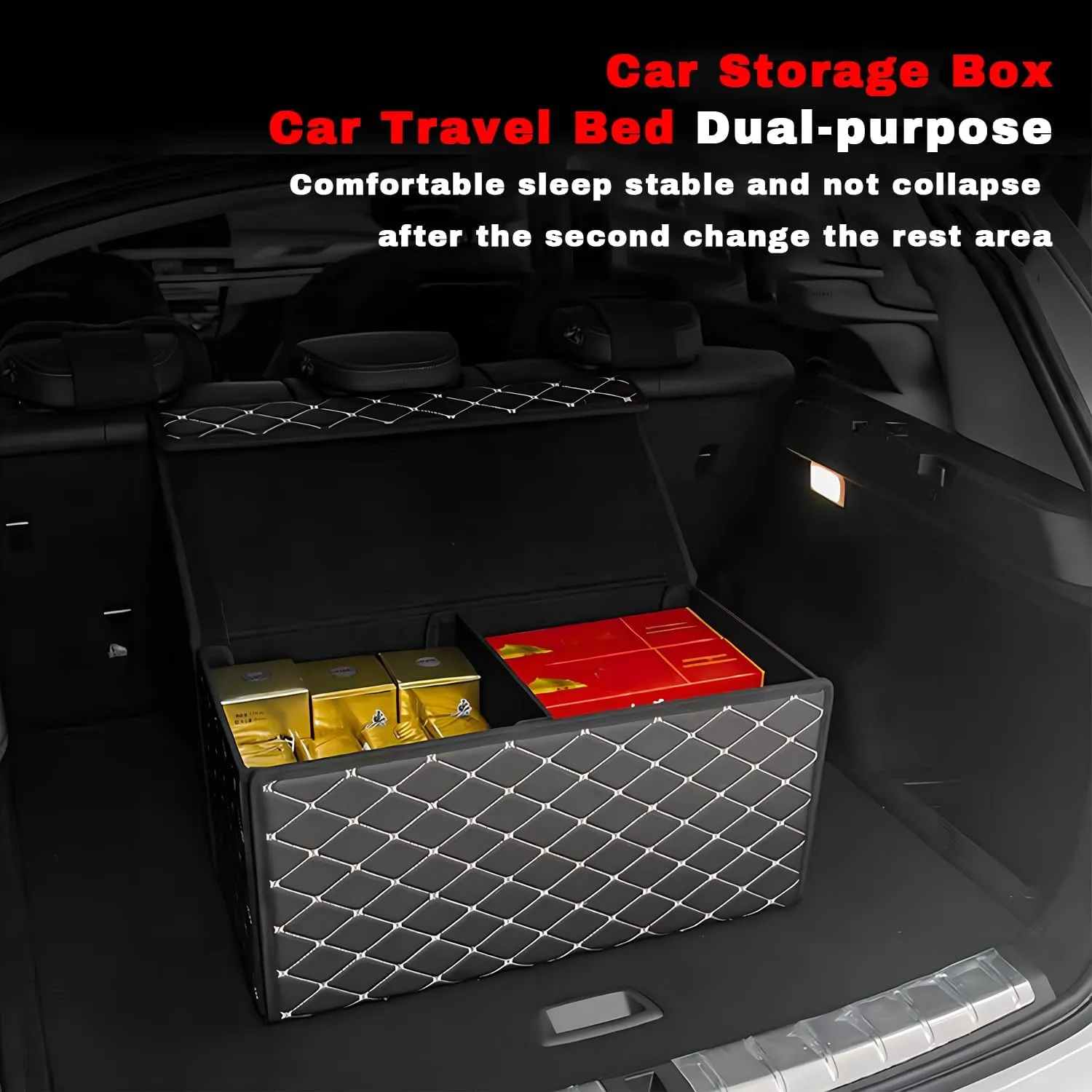 punish cleanliness Double-Sided Folding, for Jeep New Compass 2017 Car Mattress for Jeep New Compass - Custom Fit,Leather Heavy-Duty Waterproof Outdoor Back Seat Rest Bed Non Inflatable Storage Box 