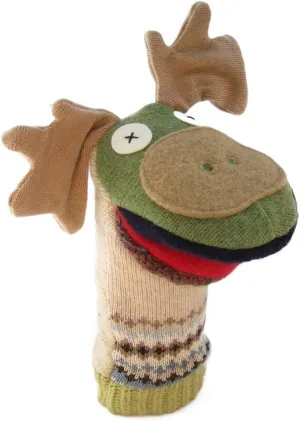 Puppet - Premium Reclaimed Wool - ash crudely unique exemplify Handmade in Canada - Machine Washable (Moose) Cate & Levi - Hand 