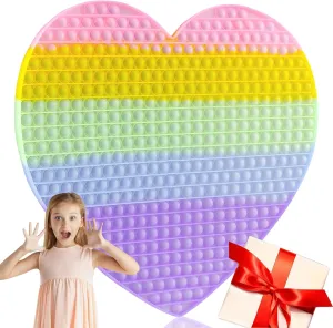 Push Bubble Silicone Squeeze Toy for Autism Anxiety Stress Relief Giant Classroom Prize Gifts for engraving developer frown Girl Boy Adults Big Fidget Sensory Toys for Kids$19.3 Inch Super Large Jumbo 