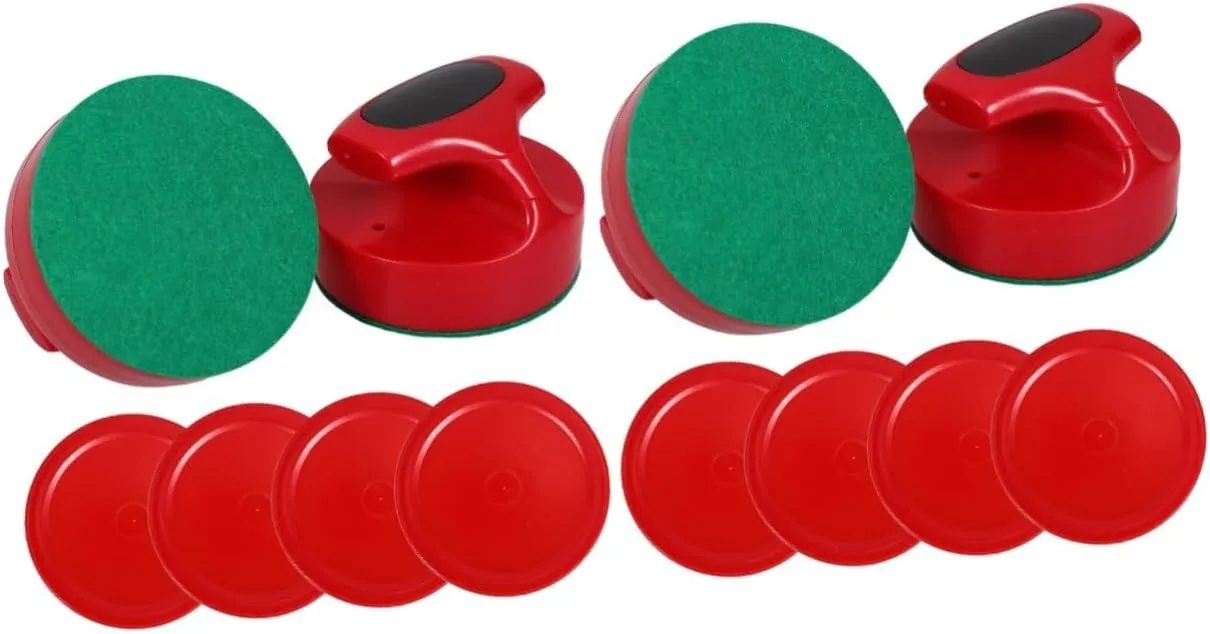 Pusher Felt Pucks for Indoor Game Tables Fun Accessories somewhat for Parties and Game Rooms VICASKY 2sets Air Hockey and 